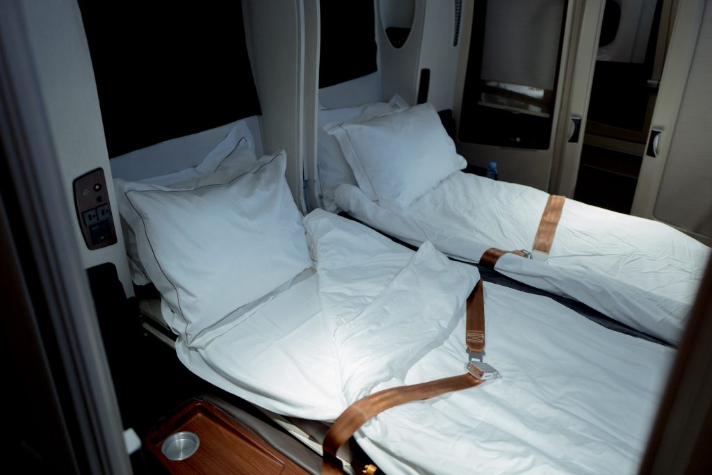 Singapore Air Business Class Double Bed