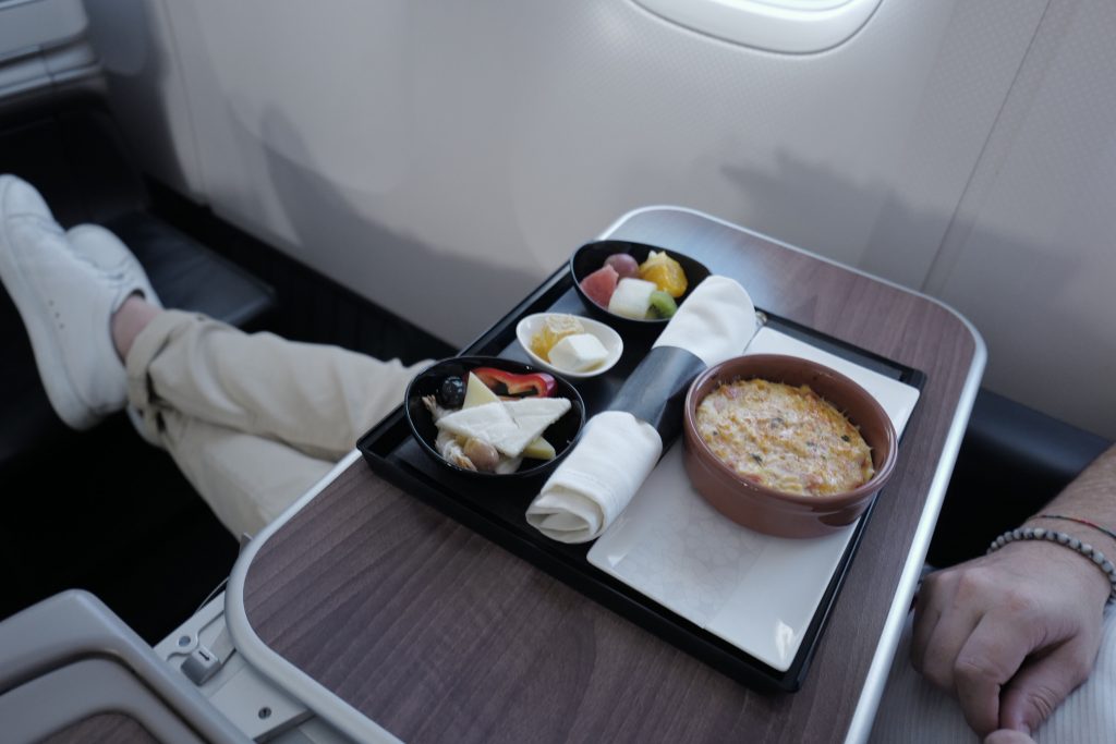 Turkish Airways Business Class in-flight Meal