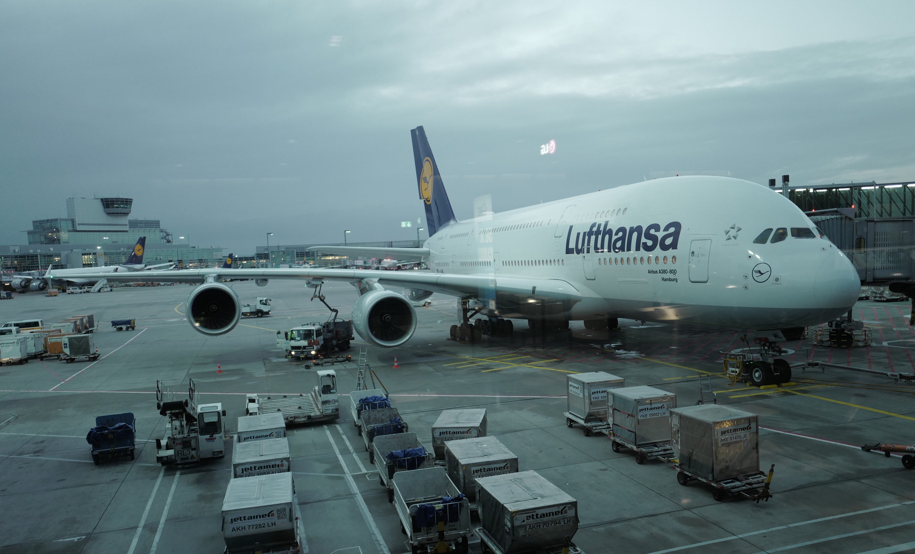 View of Lufthansa Plane